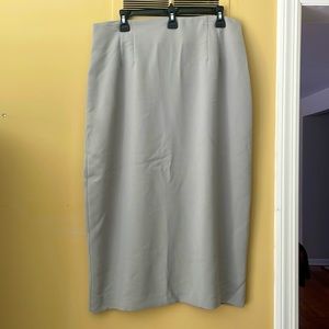 Light mint green Briggs midi skirt